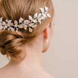 Aurelia silver leaves half halo - Liberty in Love