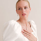 Avery crystal and pearl drop pendant necklace - Liberty in Love