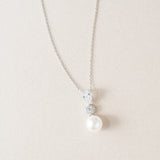 Avery crystal and pearl drop pendant necklace - Liberty in Love
