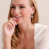 Bacall crystal teardrop earrings - Liberty in Love