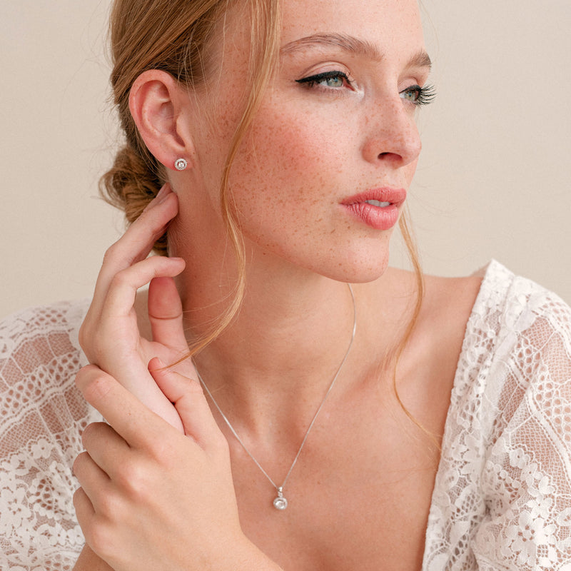 Balmoral bridal stud earrings - Liberty in Love