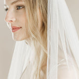 Blazing star diamante embellished long veil - Liberty in Love