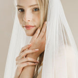 Blazing star diamante embellished long veil - Liberty in Love