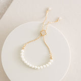 Carlisle pearl delicate toggle bracelet (gold) - Liberty in Love
