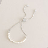 Carlisle pearl toggle bracelet (silver) - Liberty in Love