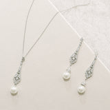 Cassia antique pearl pendant necklace (silver) - Liberty in Love