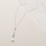 Cassia antique pearl pendant necklace (silver) - Liberty in Love