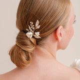 Coraline I clay floral crystal beaded hair pin - Liberty in Love