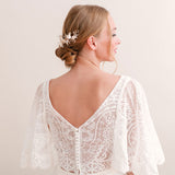 Coraline II clay floral crystal beaded hair comb - Liberty in Love
