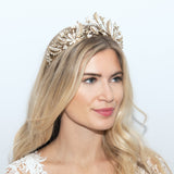 Darcie floral statement bridal tiara - Liberty in Love
