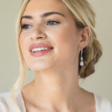 Detroit crystal double drop earrings - Liberty in Love