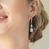 Detroit crystal double drop earrings - Liberty in Love