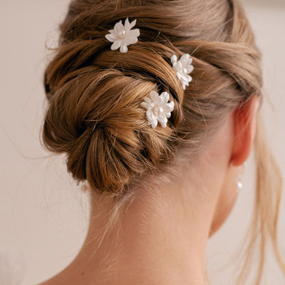 Double flower hair pins - Liberty in Love