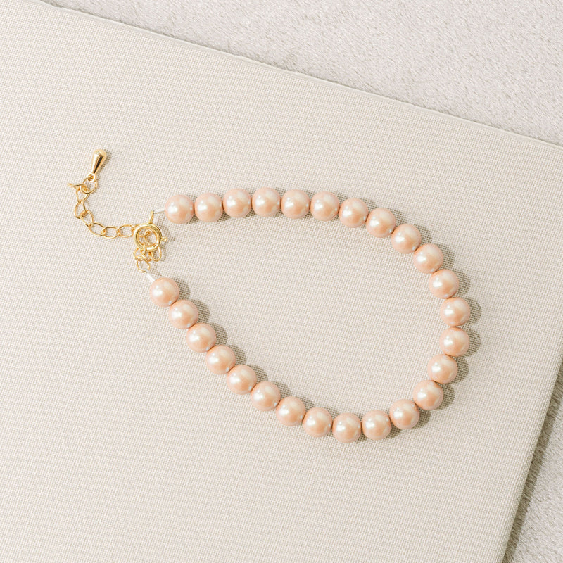 Dusky pink pearl elegance bracelet - Liberty in Love
