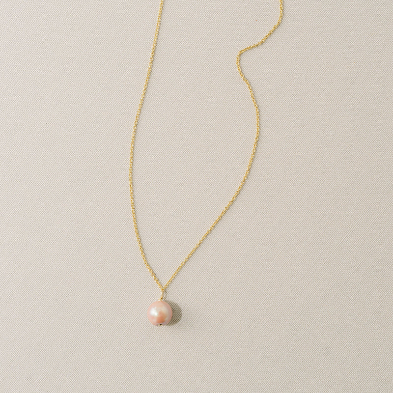 Dusky pink pearl elegance pendant necklace - Liberty in Love