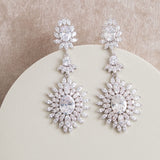Eliza crystal bridal statement earrings - Liberty in Love