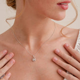 Eternity pendant and earrings bridal jewellery set - Liberty in Love