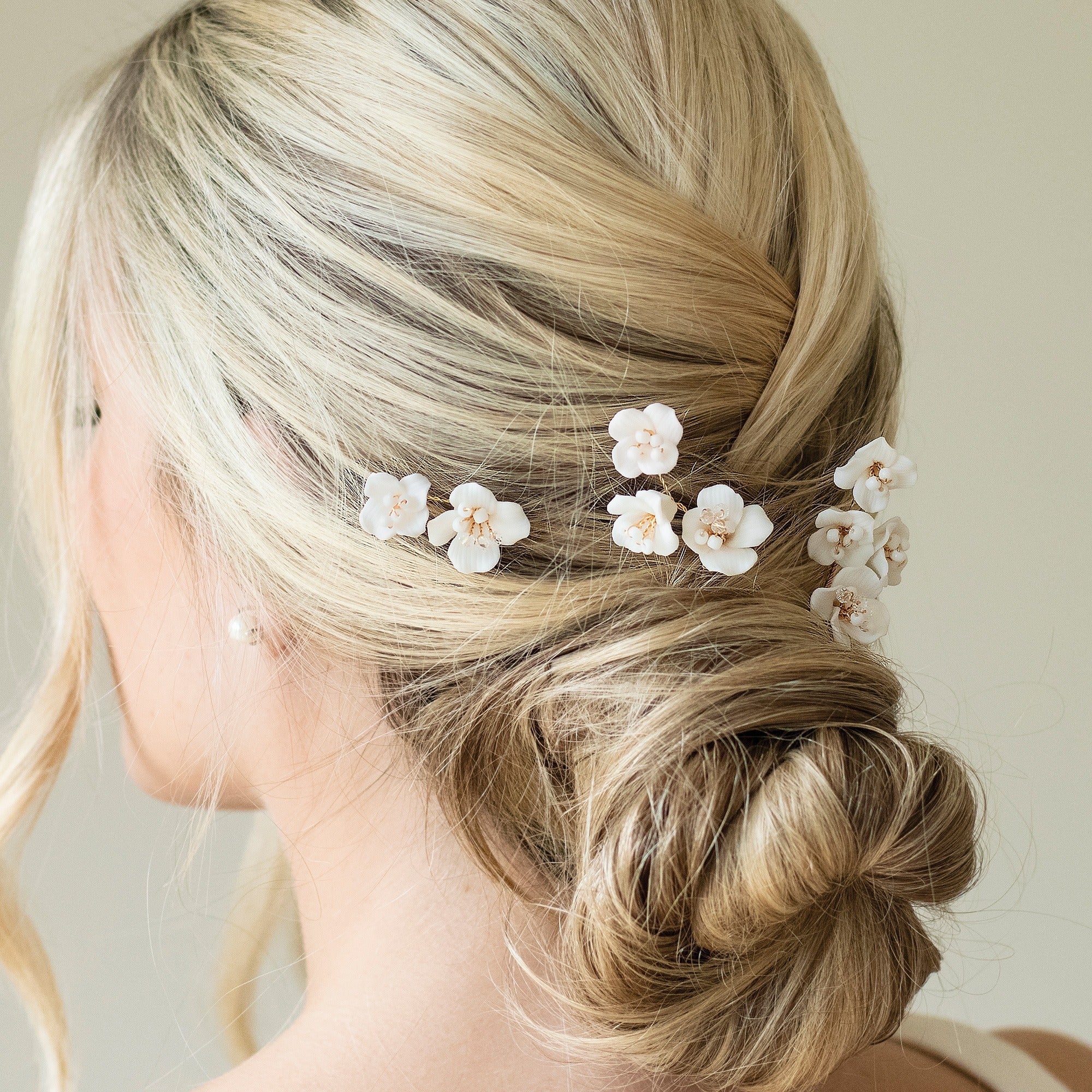 Fleur ceramic floral hairpin set | Ivory & Co – Liberty in Love