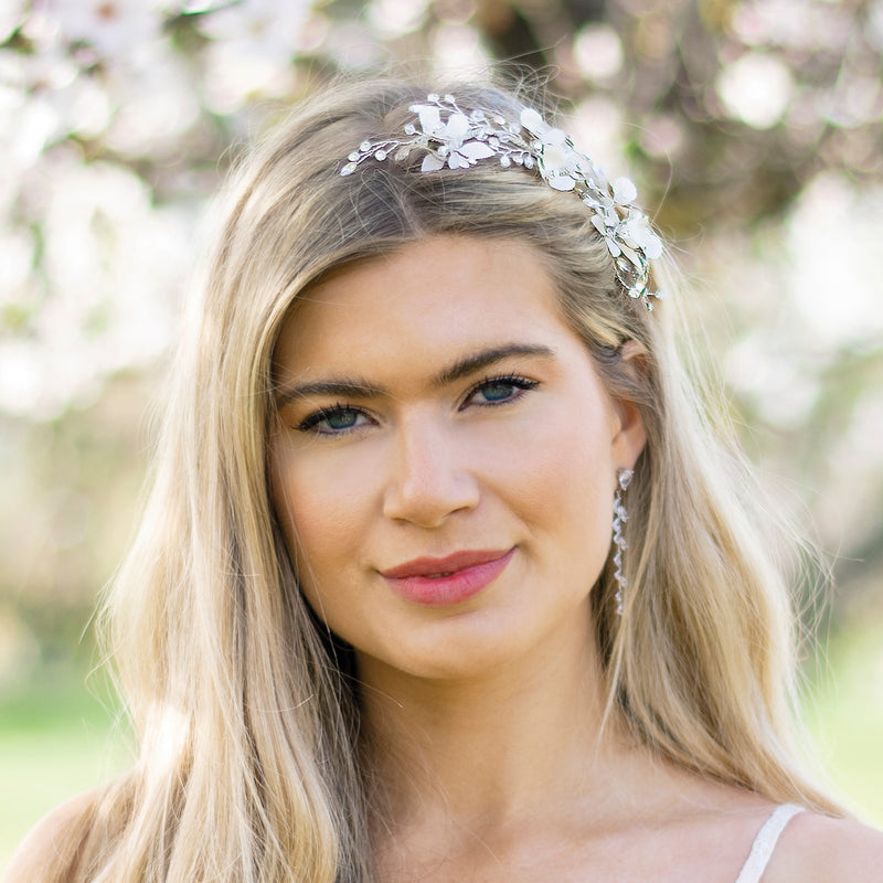 Flora crystal and enamelled flower hair clip - Liberty in Love