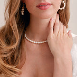 Irregular freshwater pearl necklace (gold) - Liberty in Love