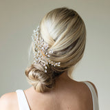 Serenade crystal spray clip (gold) - Liberty in Love