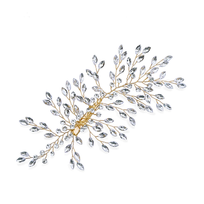 Serenade crystal spray clip (gold) - Liberty in Love
