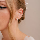 Grace crystal and pearl earrings (gold) - Liberty in Love