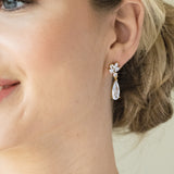 Harrogate crystal classic teardrop earrings (gold) - Liberty in Love