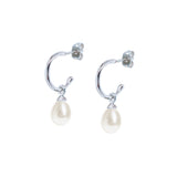 Harrow hoop pearl drop earrings - Liberty in Love