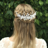 Heather crystal floral hair comb - Liberty in Love