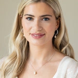 Helsinki crystal statement hoop pearl drop earrings - Liberty in Love