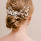 Honeysuckle crystal and pearl hair comb - Liberty in Love