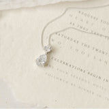 Imperial cubic zirconia pendant necklace - Liberty in Love
