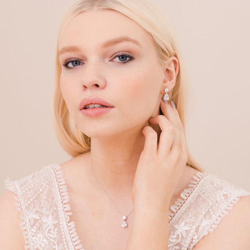 Imperial cubic zirconia pendant necklace - Liberty in Love