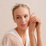 Jasmine crystal leaves crown - Liberty in Love