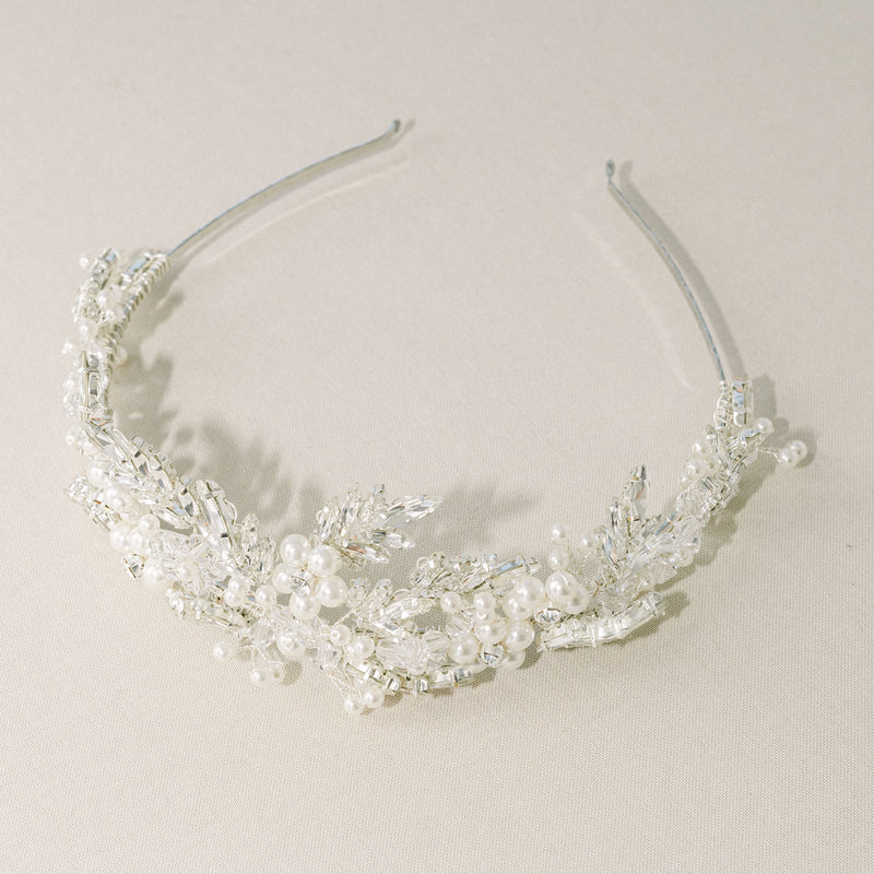 Jasmine crystal leaves crown - Liberty in Love