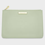 Katie Loxton semi-precious stone pouch 'Thank you for helping me tie the knot' amazonite in sage green - Liberty in Love