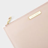 Katie Loxton semi-precious stone pouch 'Thank you for helping me tie the knot' rose quartz in pink - Liberty in Love