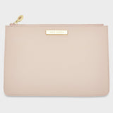 Katie Loxton semi-precious stone pouch 'Thank you for helping me tie the knot' rose quartz in pink - Liberty in Love