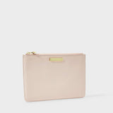 Katie Loxton semi-precious stone pouch 'Thank you for helping me tie the knot' rose quartz in pink - Liberty in Love