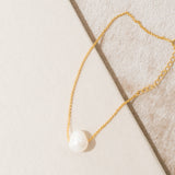 Large freshwater pearl bracelet (gold) - Liberty in Love