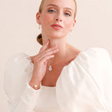 Large freshwater pearl bracelet (gold) - Liberty in Love