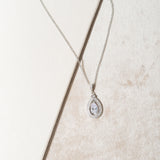 Lilibeth teardrop CZ pendant (silver) - Liberty in Love