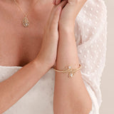 Long island gold feather bracelet - Liberty in Love