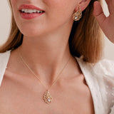 Long island gold feather pendant - Liberty in Love