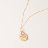 Long island gold feather pendant - Liberty in Love