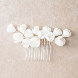 Marguerite IV clay flower hair comb - Liberty in Love