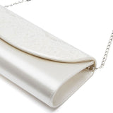 Melody satin and lace bridal clutch - Liberty in Love