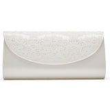 Melody satin and lace bridal clutch - Liberty in Love