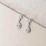 Mira crystal floral teardrop earrings - Liberty in Love